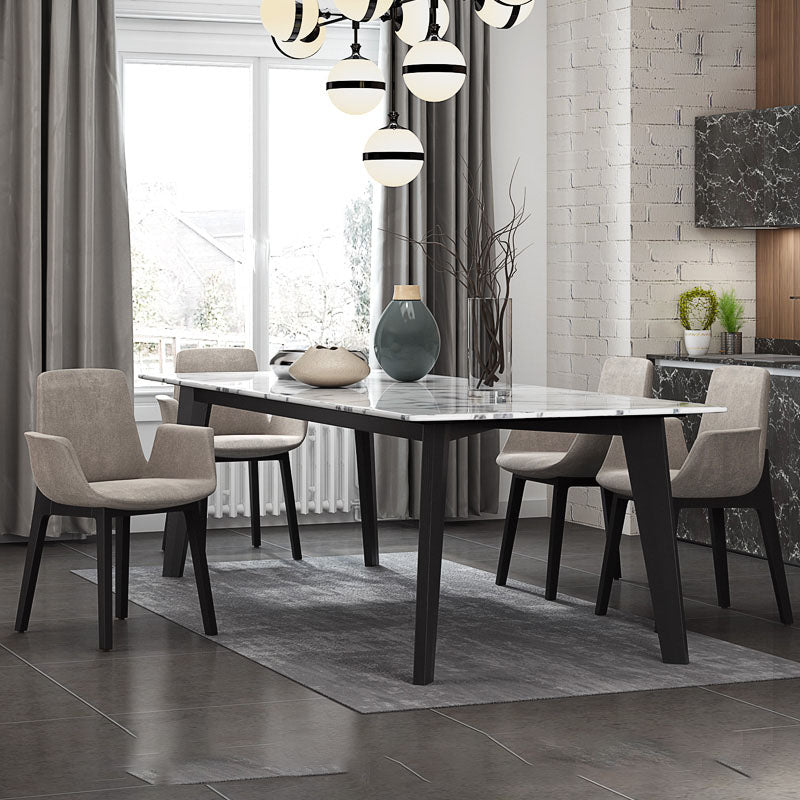 Contemporary 1/2/4/5/6 Pieces Dining Set Marble Dining Room Set for Home Use