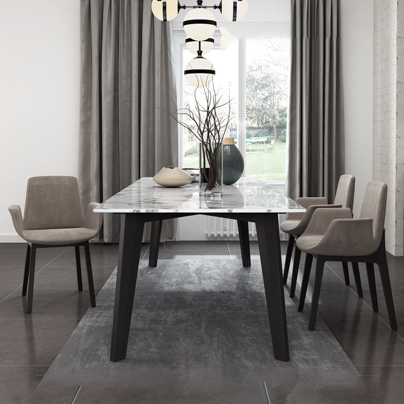 Contemporary 1/2/4/5/6 Pieces Dining Set Marble Dining Room Set for Home Use