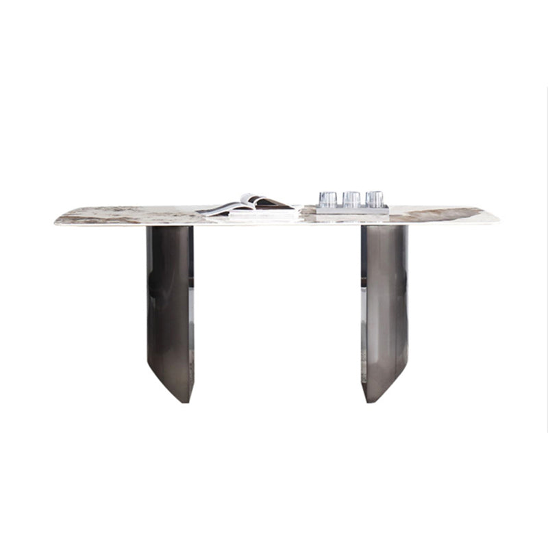 Modern Sintered Stone Top Dining Set Rectangle 1/4/5/7 Pieces Dining Room Table Set