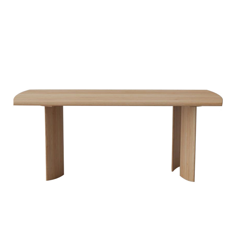 Modern Ash Wood Dinette Set 1/2/4/5 Pieces Rectangle Beige Dining Table Set
