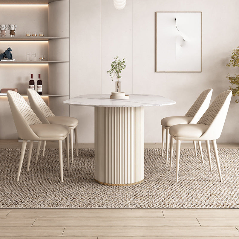 1/4/5/7 Pcs Dining Table Furniture Sintered Stone Dining Table Set