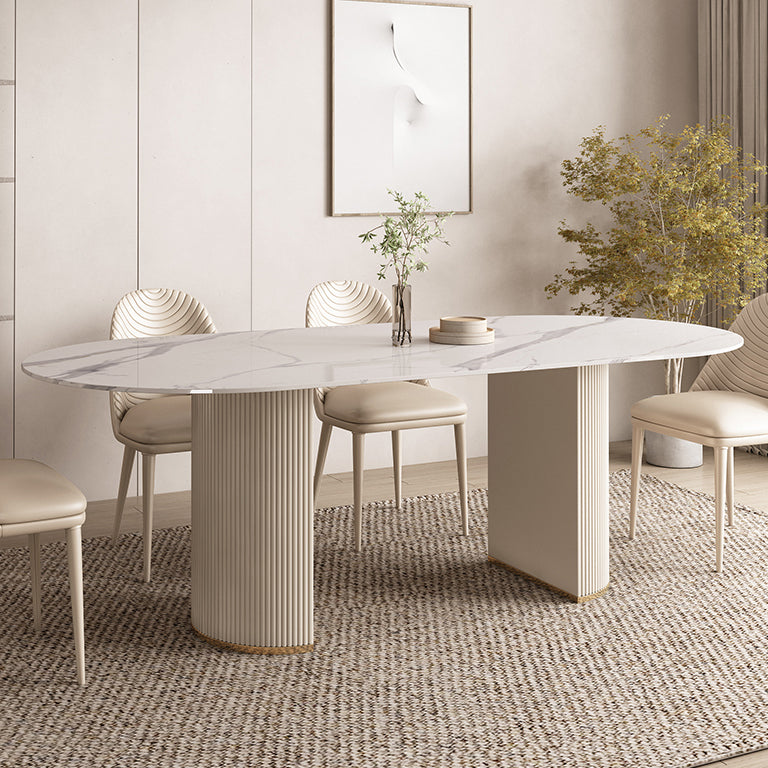 1/4/5/7 Pcs Dining Table Furniture Sintered Stone Dining Table Set