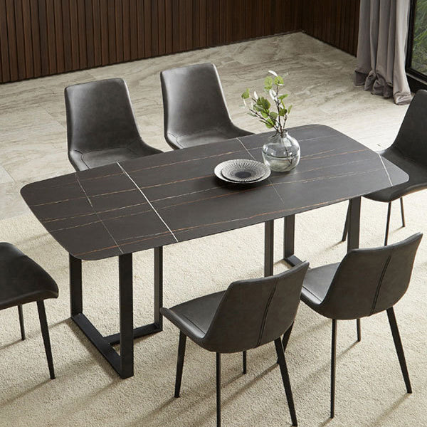 Modern Sintered Stone Dining Table Set Rectangle 1/2/5/7 Pieces Dining Set for Home Use