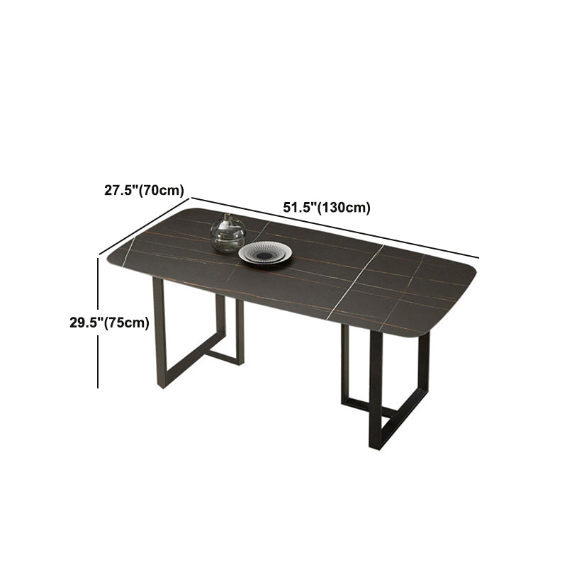 Modern Sintered Stone Dining Table Set Rectangle 1/2/5/7 Pieces Dining Set for Home Use