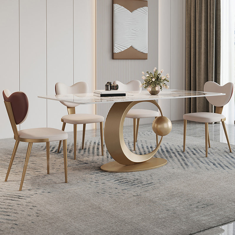 1/2/3/5/7 Pcs Sintered Stone Dining Table Set Dining Table Furniture