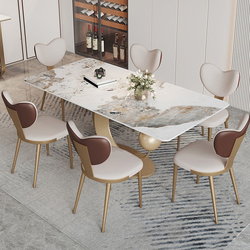 1/2/3/5/7 Pcs Sintered Stone Dining Table Set Dining Table Furniture