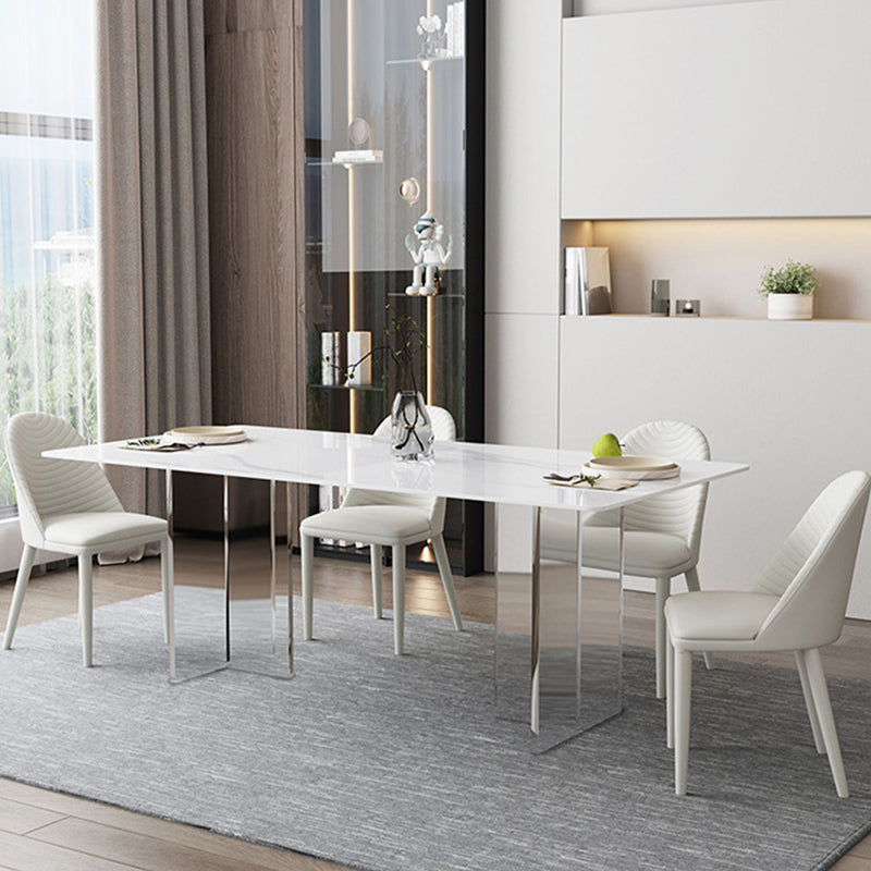 Modern Sintered Stone Dining Table Set 1/2/3/5/6 Pieces Dining Set for Home Use