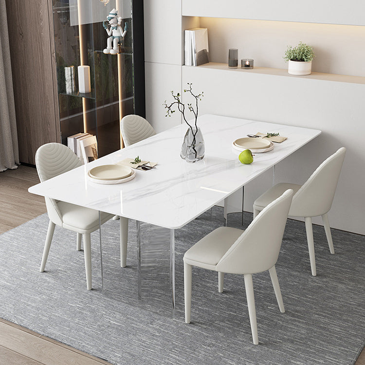 Modern Sintered Stone Dining Table Set 1/2/3/5/6 Pieces Dining Set for Home Use