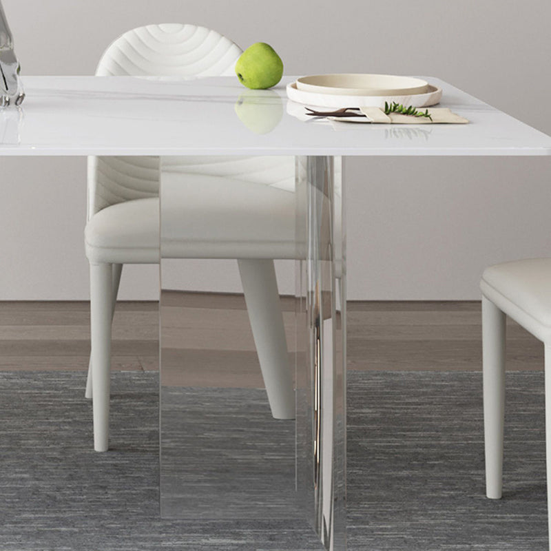 Modern Sintered Stone Dining Table Set 1/2/3/5/6 Pieces Dining Set for Home Use