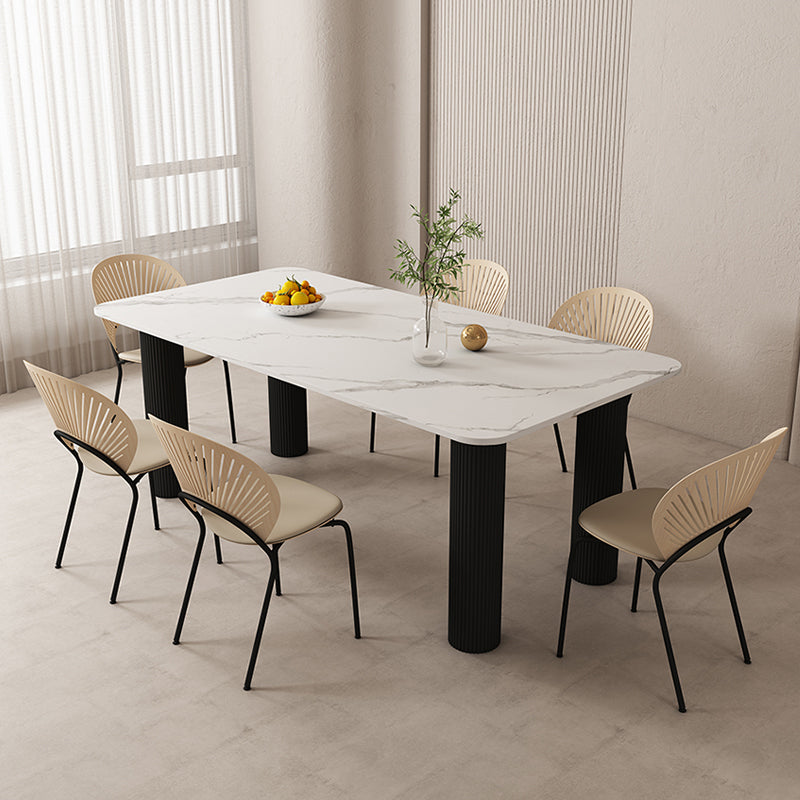 Modern Sintered Stone Dining Table Set 1/4/5/7 Pieces Dining Set