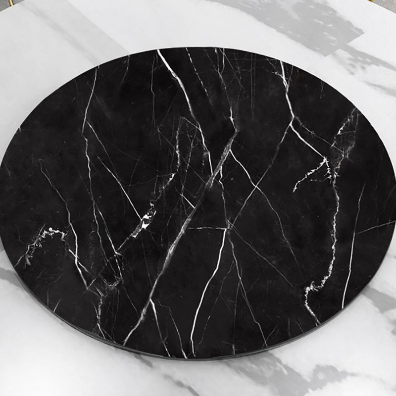 Modern Sintered Stone Dining Table Round Dinner Room Table for Dining Room