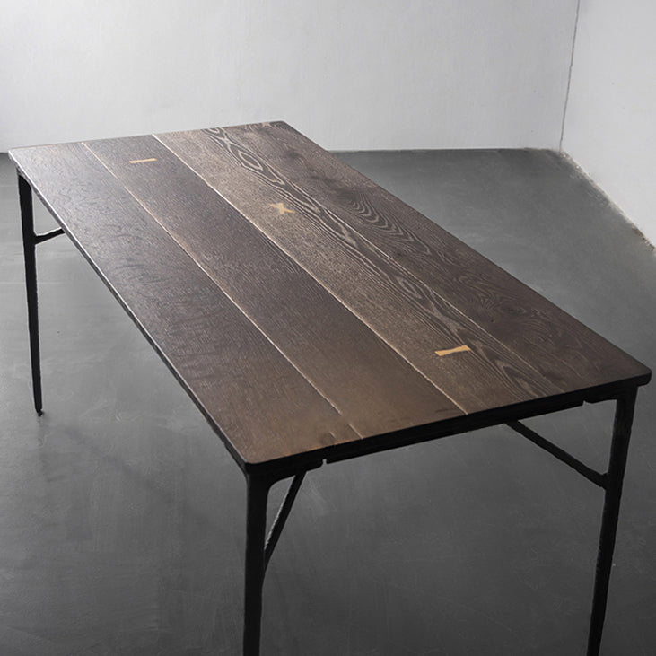 Rectangle Oak Solid Wood Furniture Luxury Style Dining Room Collection