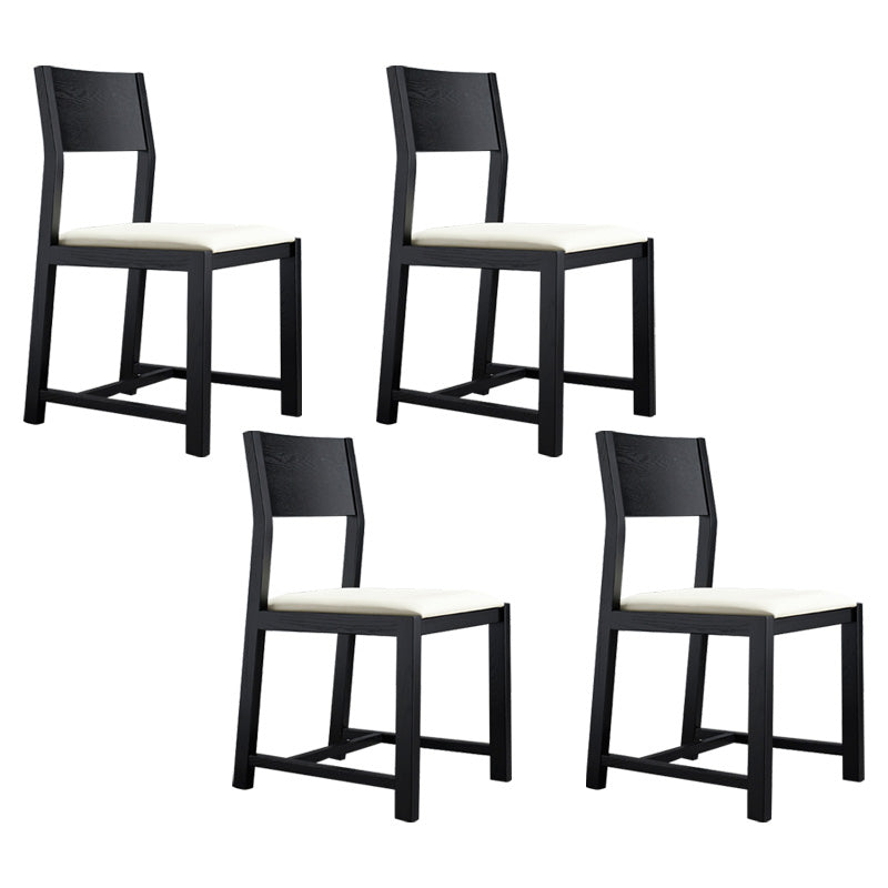 Contemporary Dining Room Dining Chairs Armless Solid Wood Kitchen Chairs