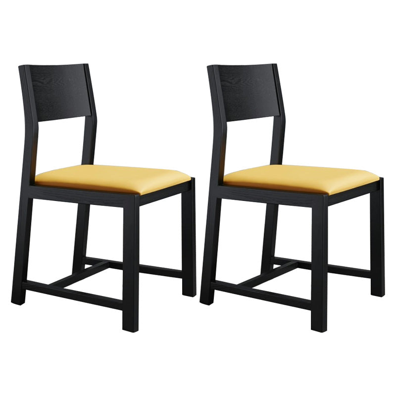 Contemporary Dining Room Dining Chairs Armless Solid Wood Kitchen Chairs