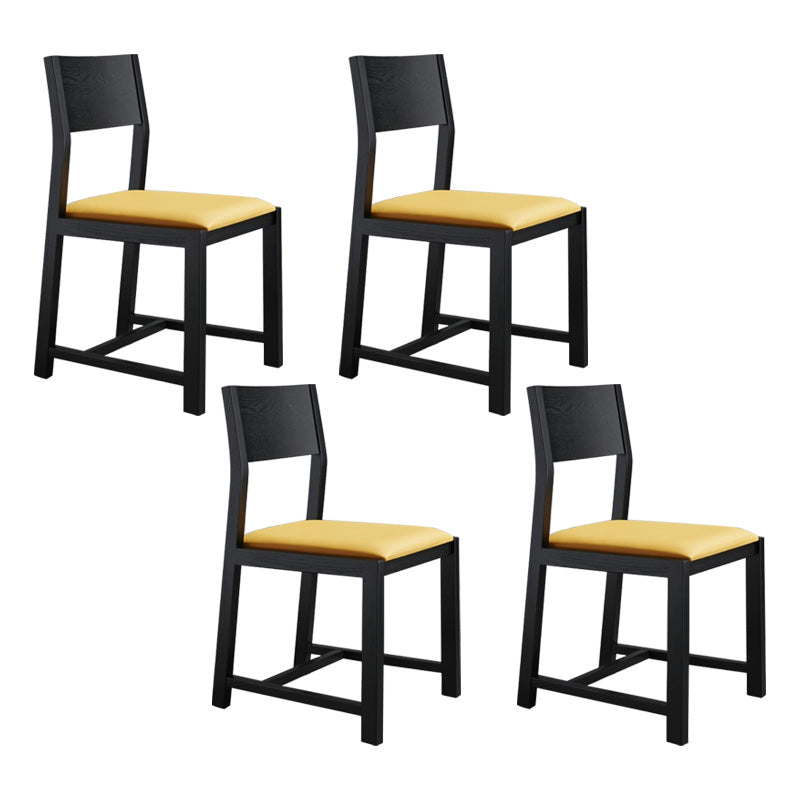 Contemporary Dining Room Dining Chairs Armless Solid Wood Kitchen Chairs