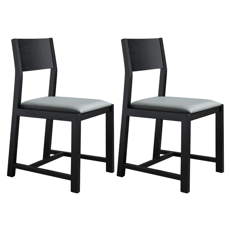 Contemporary Dining Room Dining Chairs Armless Solid Wood Kitchen Chairs