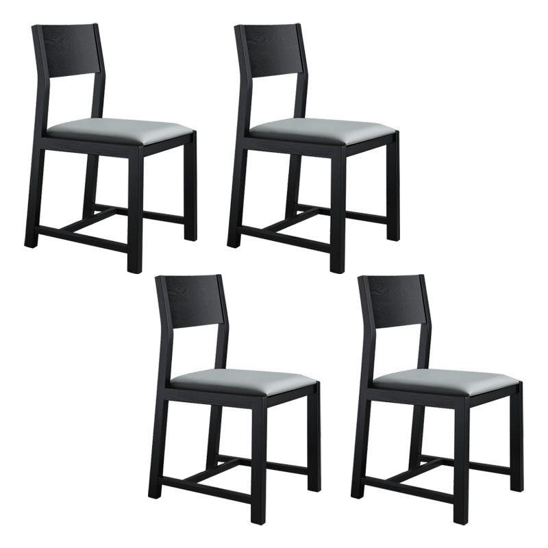 Contemporary Dining Room Dining Chairs Armless Solid Wood Kitchen Chairs