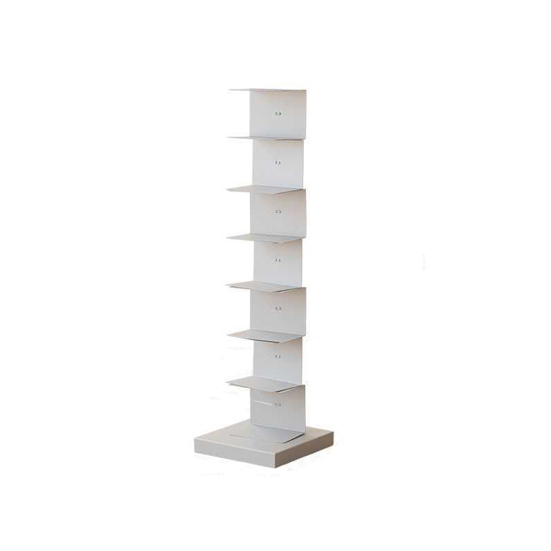 Scandinavian Vertical Corner Bookshelf Stainless Steel Material Bookshelf for Office