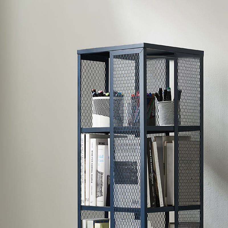Scandinavian Metal Open Etagere Bookshelf with Iron Frame and Shelf
