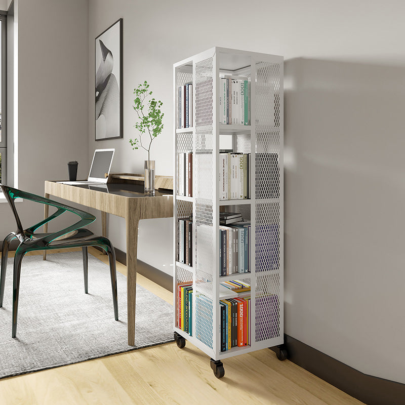 Scandinavian Metal Open Etagere Bookshelf with Iron Frame and Shelf