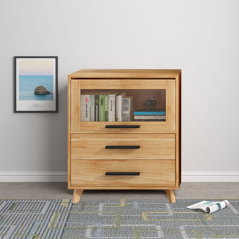 Manufactured Wood Standard Bookcase Scandinavian Bookcase with Door