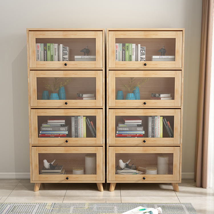 Manufactured Wood Standard Bookcase Scandinavian Bookcase with Door