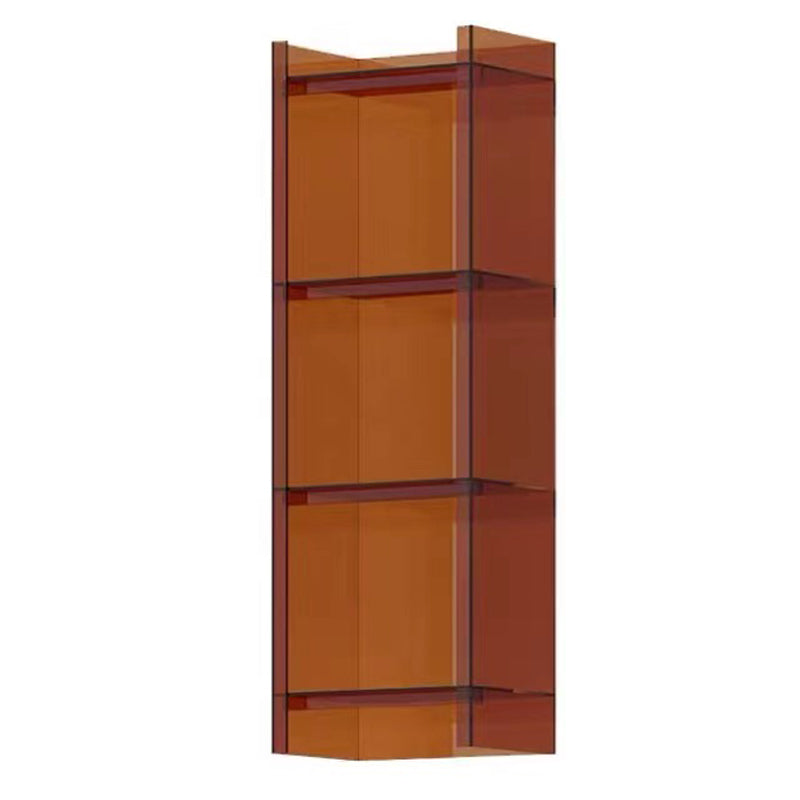 Scandinavian Style Shelf Bookcase Acrylic Closed Back Bookshelf for Home Office