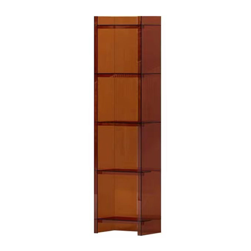 Scandinavian Style Shelf Bookcase Acrylic Closed Back Bookshelf for Home Office
