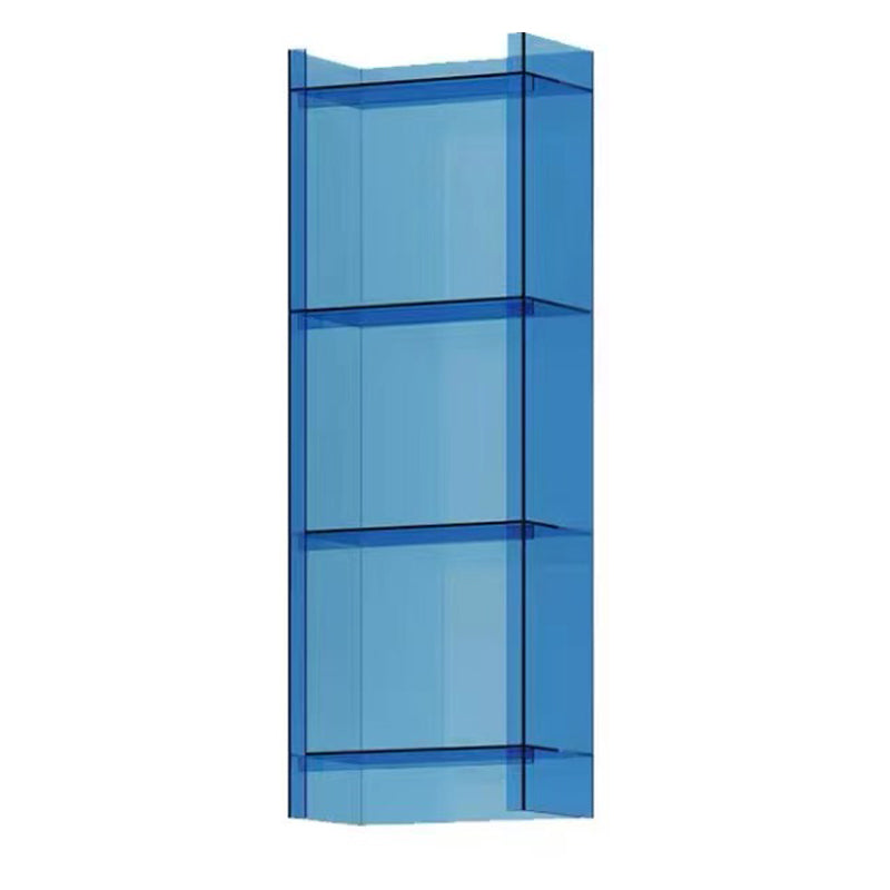 Scandinavian Style Shelf Bookcase Acrylic Closed Back Bookshelf for Home Office