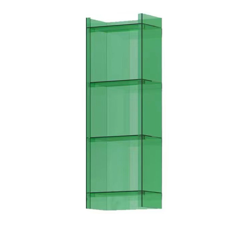 Scandinavian Style Shelf Bookcase Acrylic Closed Back Bookshelf for Home Office
