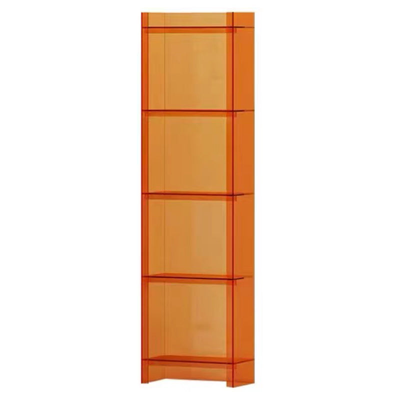 Scandinavian Style Shelf Bookcase Acrylic Closed Back Bookshelf for Home Office