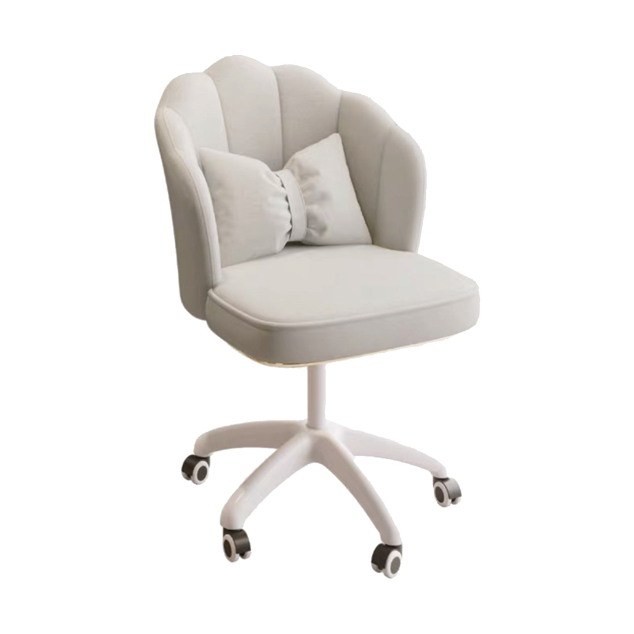 Armless Office Chair with Wheels Modern Task Chair with Low Back