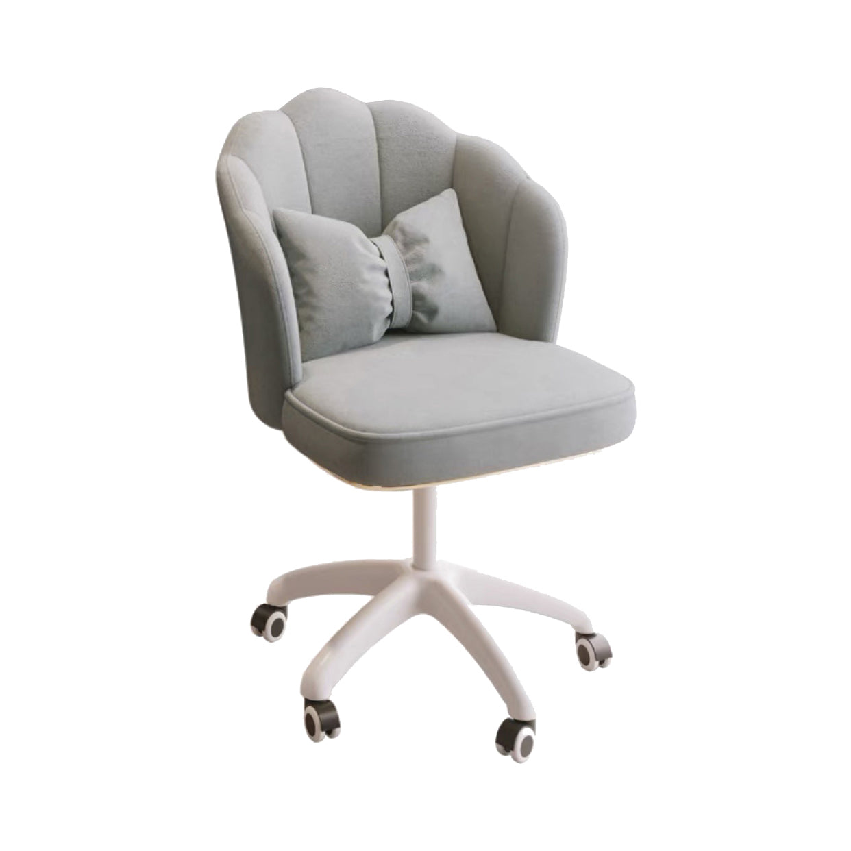Armless Office Chair with Wheels Modern Task Chair with Low Back