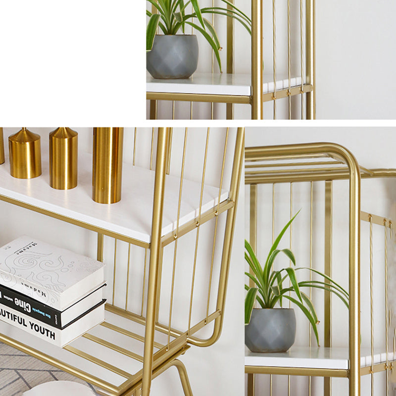Scandinavian Iron Etagere Bookshelf Open Vertical Bookshelf for Bedroom