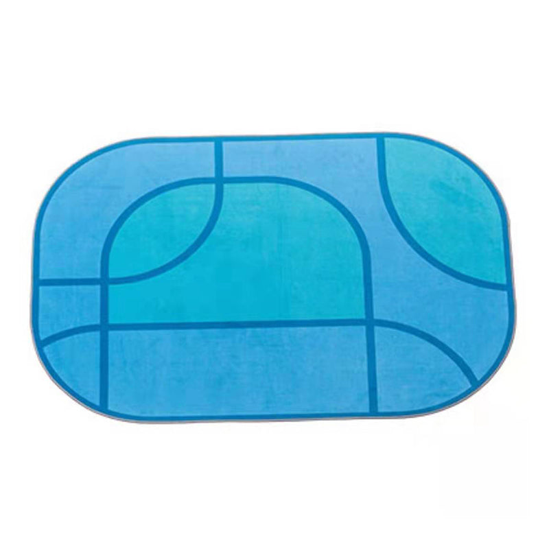 Tapis bloc de couleur vert clair, tapis d'intérieur nordique en Polyester, lavable pour la décoration de la maison
