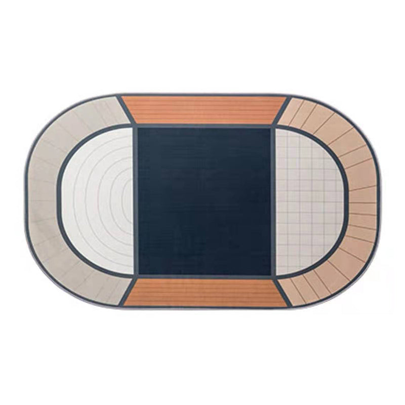Tapis bloc de couleur vert clair, tapis d'intérieur nordique en Polyester, lavable pour la décoration de la maison