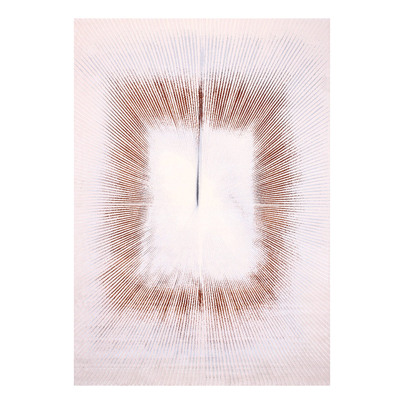 Brown Abstract Pattern Rug Polyester Washable Area Rug Washable Rug for Living Room