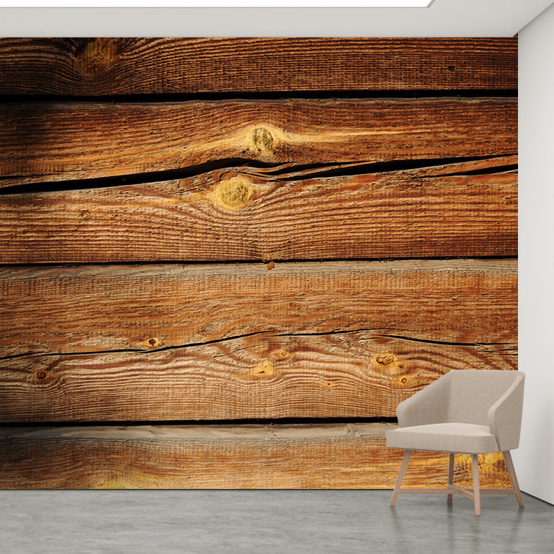 Wood Texture Decorative Modern Wall Mural Drawing Room Wallpaper