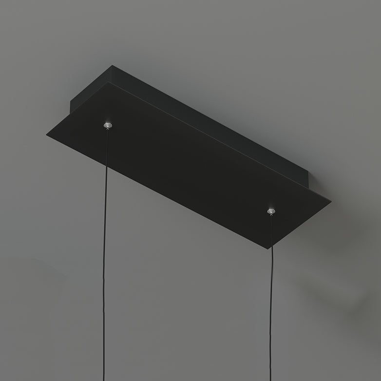 Contemporary Waves Island Light Metal 2 Light  Island Lighting Fixtures for Kitchen