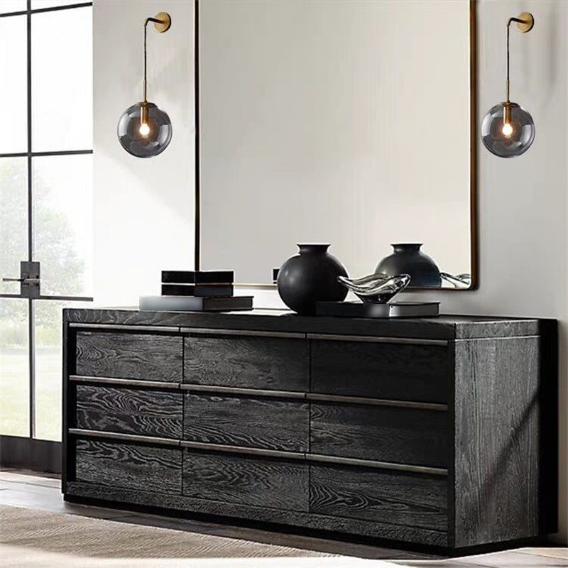 1 Light Globe Wall Sconces Industrial Style Glass Wall Mounted Lamps