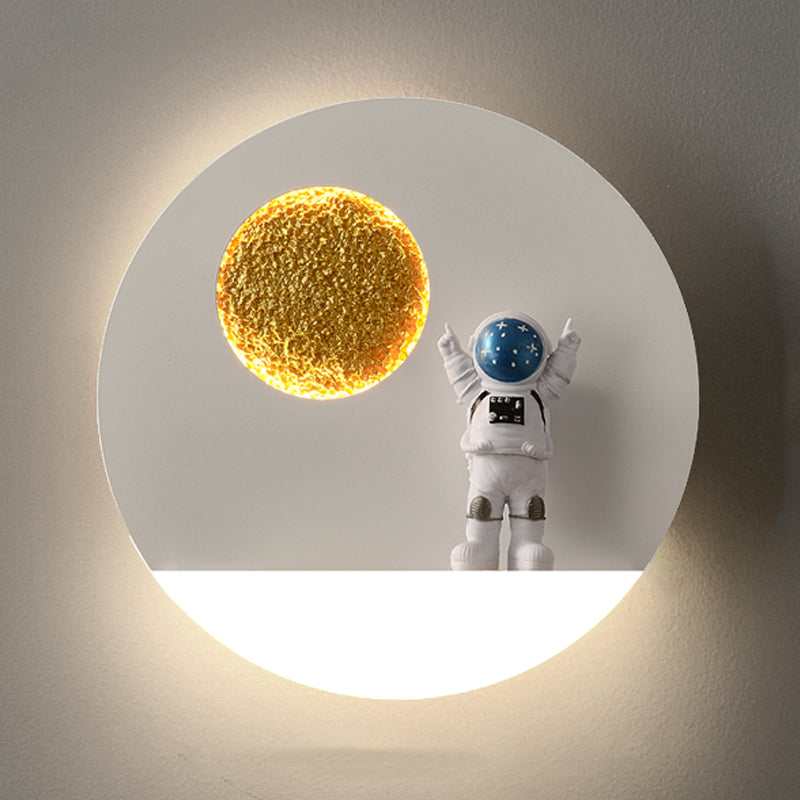 Metal Geometric Wall Lighting Kid 1-Light Wall Mount Light Fixture (Decoration Included)