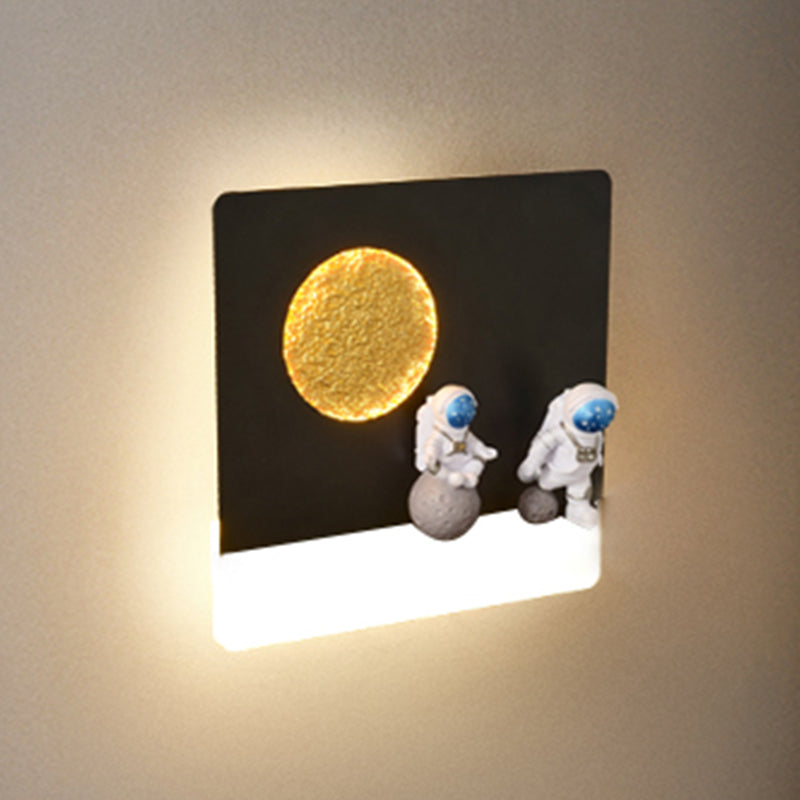 Metal Geometric Wall Lighting Kid 1-Light Wall Mount Light Fixture (Decoration Included)