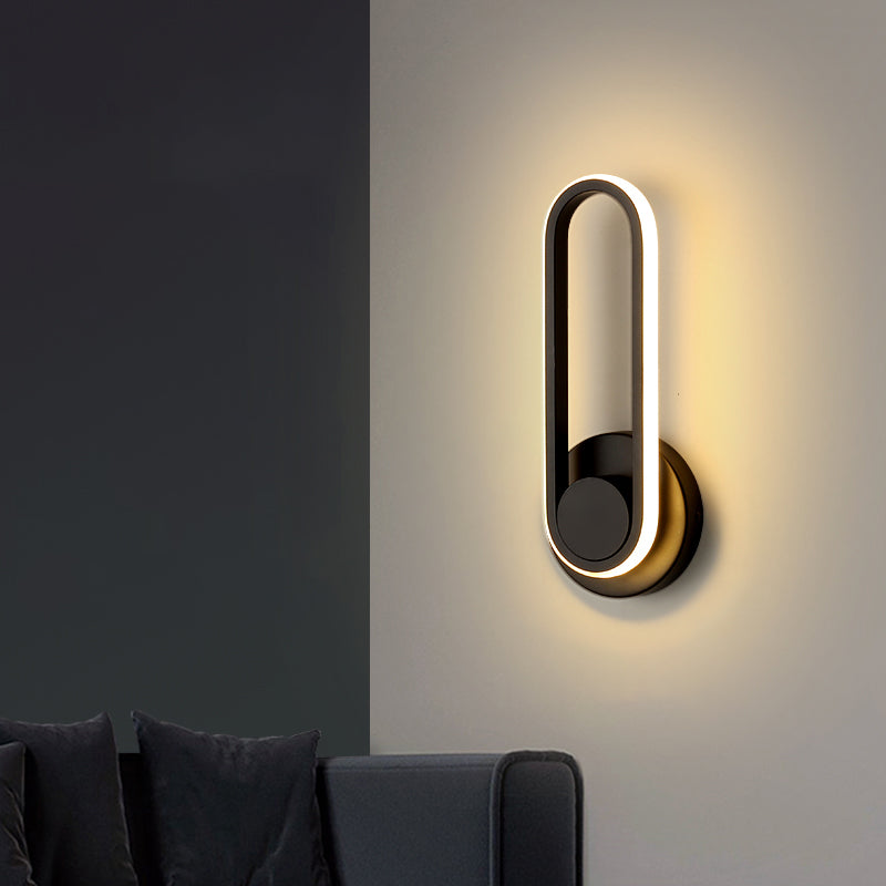 Nordic Aluminum Wall Light Linear Rotatable LED Wall Sconce for Living Room