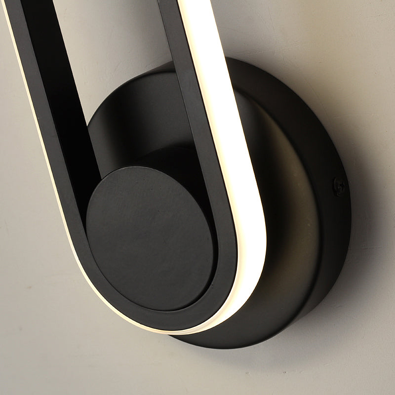 Nordic Aluminum Wall Light Linear Rotatable LED Wall Sconce for Living Room