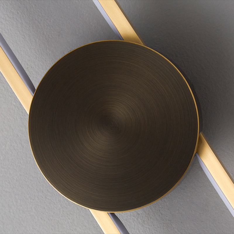 Metal Oval Shape Wall Mount Lighting Modern 1-Light Wall Mounted Light Fixture