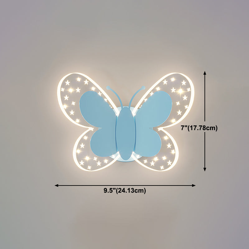 Metal Geometric Shape Wall Light Lovely Colorful LED Wall Sconce for Kid's Room