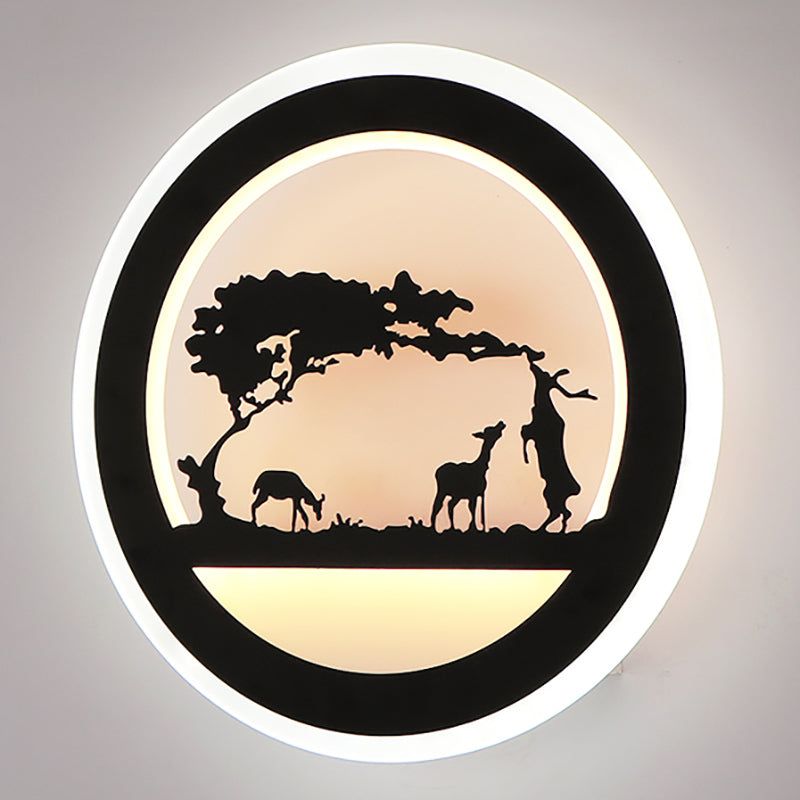 Unique Shape Metal Wall Light Modern Style 1-Light Wall Mounted Light Fixture