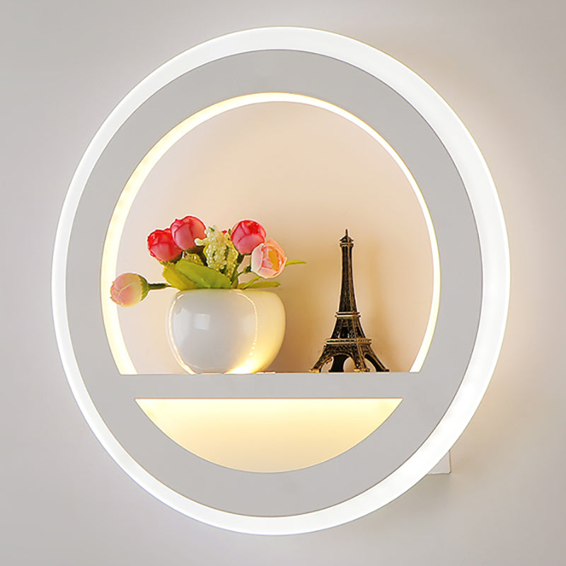 Unique Shape Metal Wall Light Modern Style 1-Light Wall Mounted Light Fixture