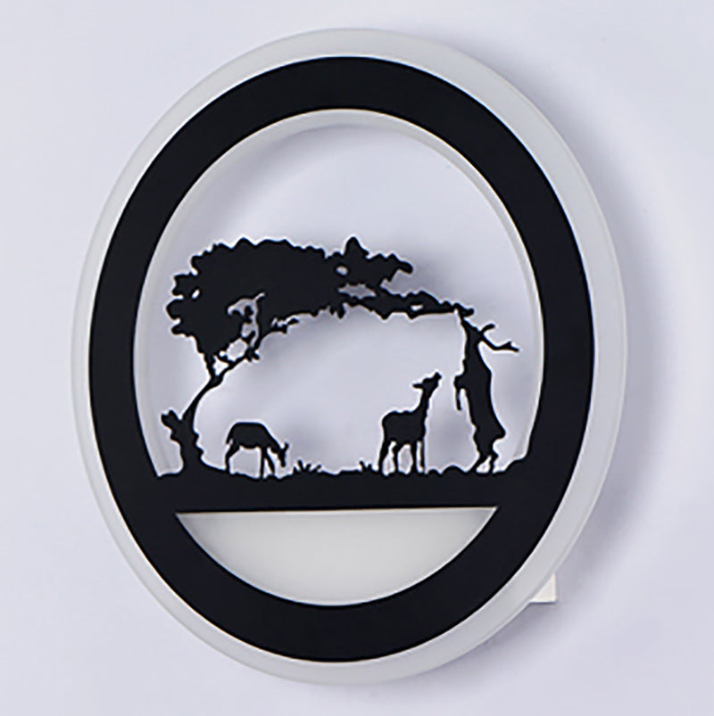 Unique Shape Metal Wall Light Modern Style 1-Light Wall Mounted Light Fixture