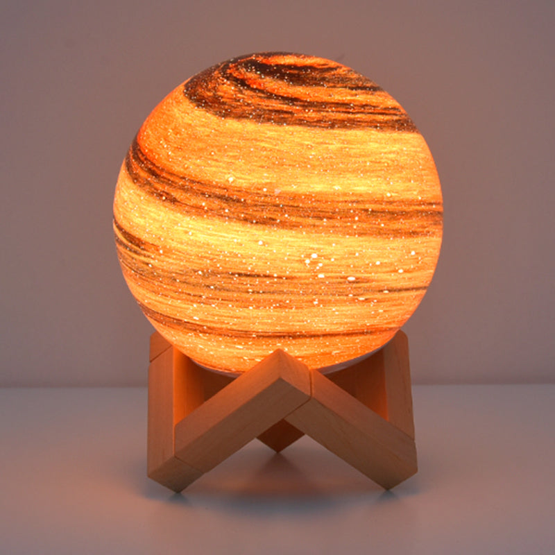Glass Round Shape Table Lamp Modern Style 1 Light Table Lamp Fixture